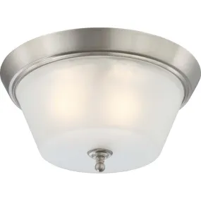 Nuvo Surrey - 3 Light Flush Dome Fixture w/ Frosted Glass