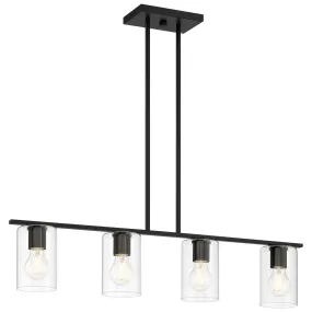 Oslo LED Linear Pendant in Matte Black