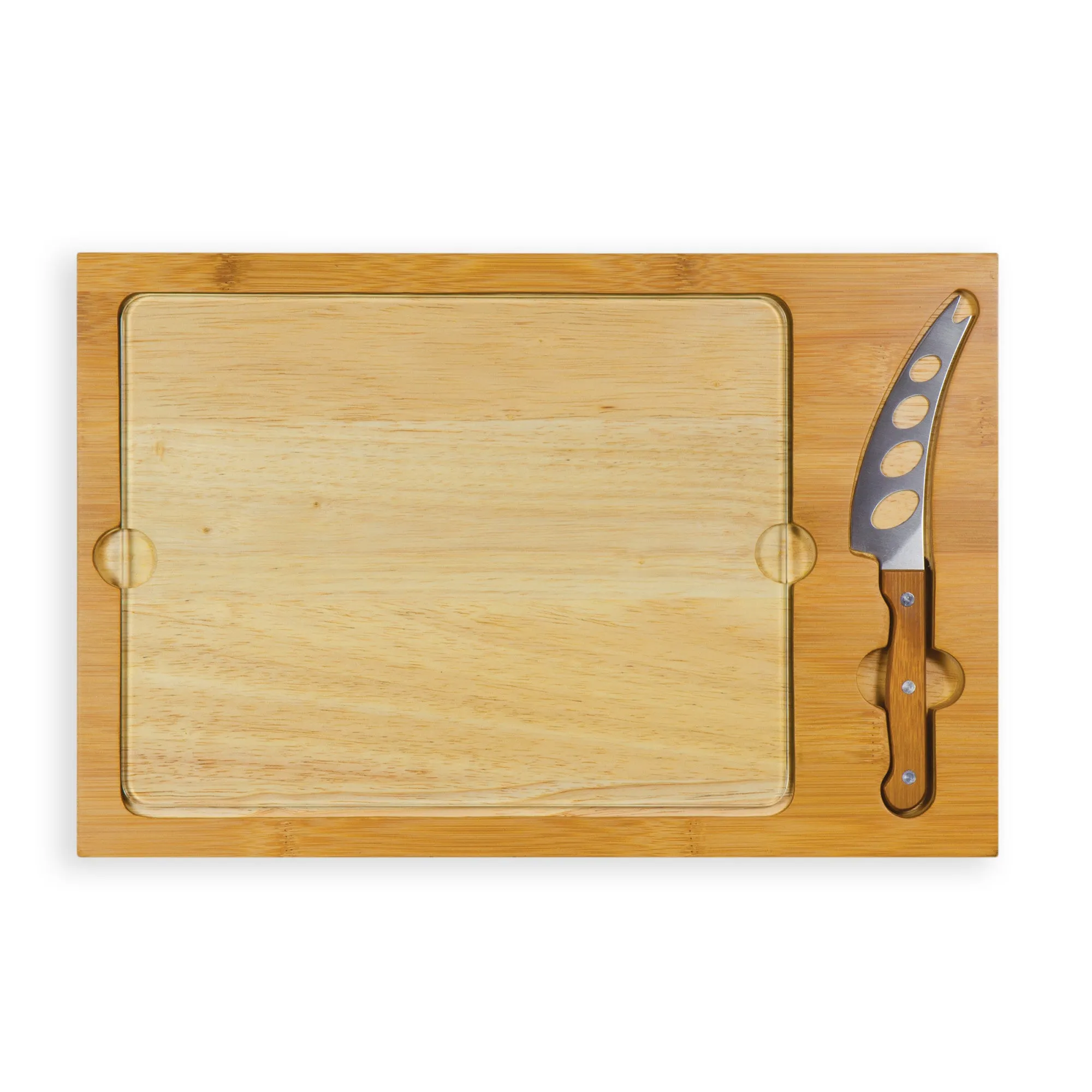 Pittsburgh Pirates Baseball Diamond - Icon Glass Top Cutting Board & Knife Set