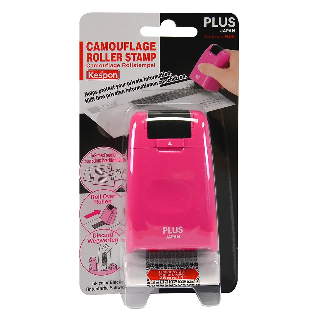 PLUS Camouflage Roller Stamp Pink