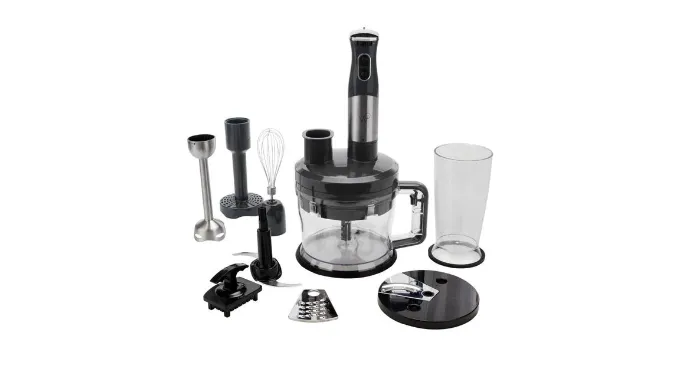 PRICE DROP: Wolfgang Puck 7-in-1 Immersion Blender with 12-Cup Food Processor (Open Box) - Ships Quick!