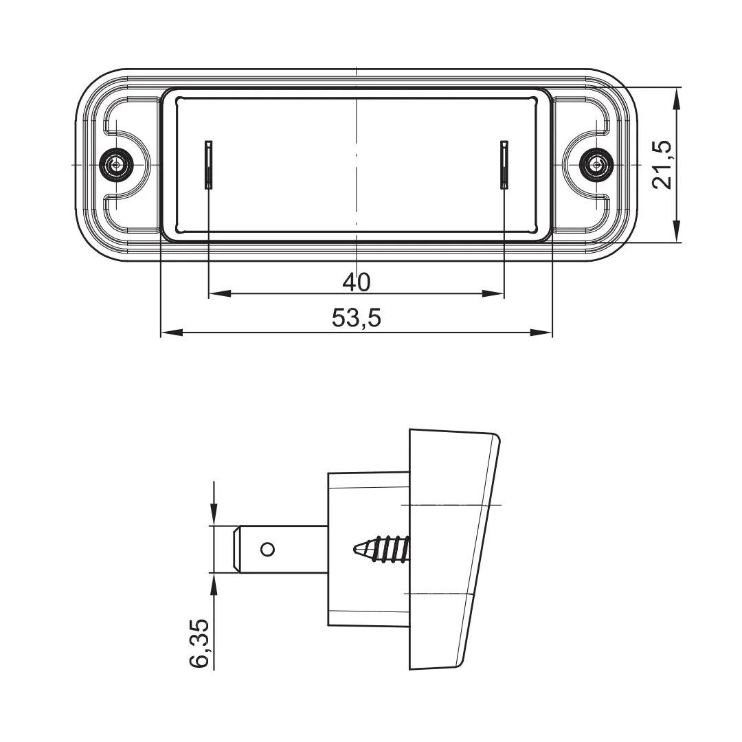 Recessed Number Plate LED Lamp