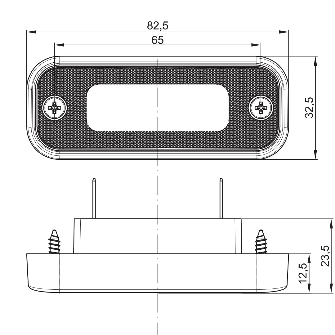 Recessed Number Plate LED Lamp