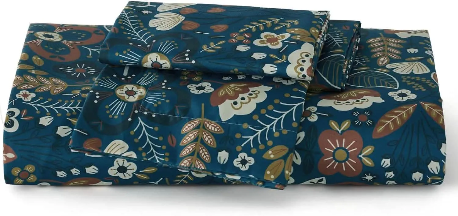 Reversible Floral Duvet Cover Set