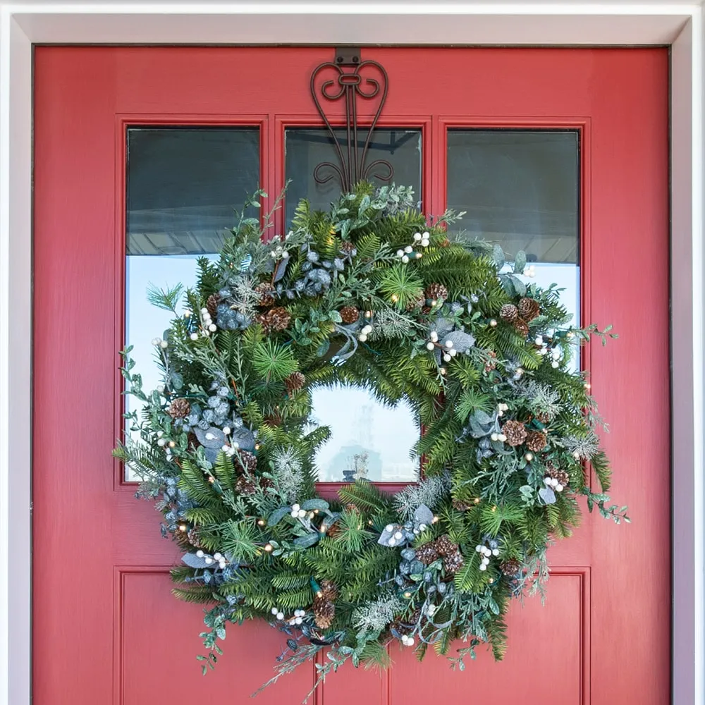 Rustic White Berry Wreath