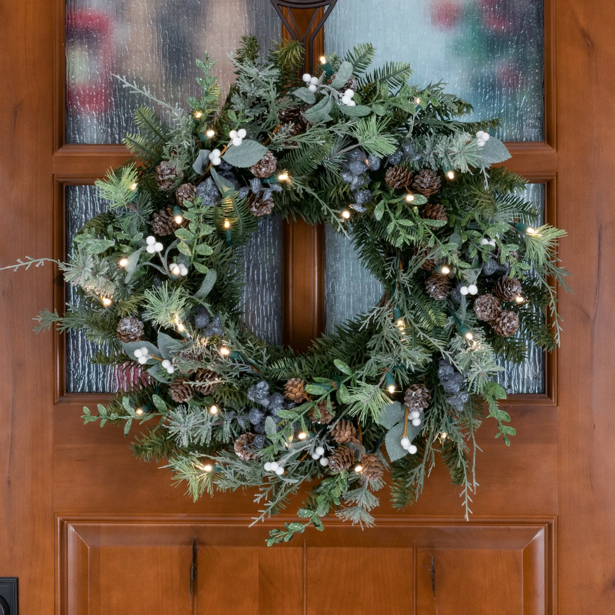 Rustic White Berry Wreath