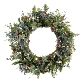 Rustic White Berry Wreath