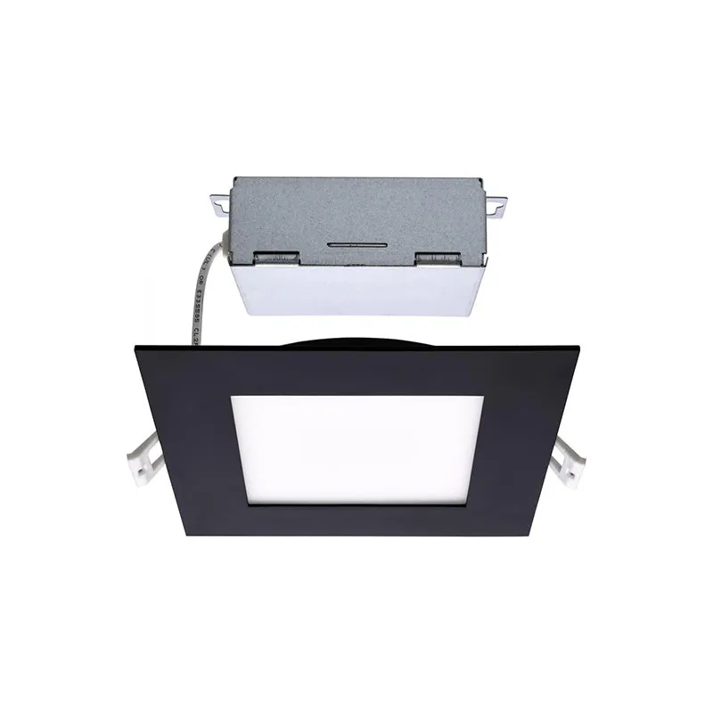 Satco S11877 6" 12W LED Square Direct Wire Edge-Lit Downlight, CCT Selectable