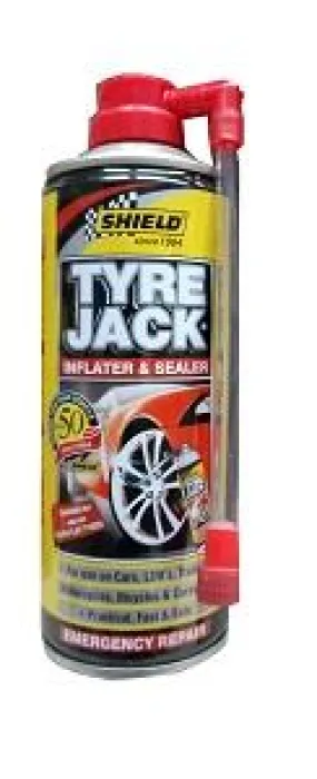 Shield Tyre Jack Inflater & Sealer 340 ml