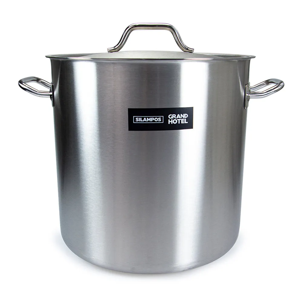 Silampos Stainless Steel 'Grand Hotel' Stockpot with lid 36cm (36L)