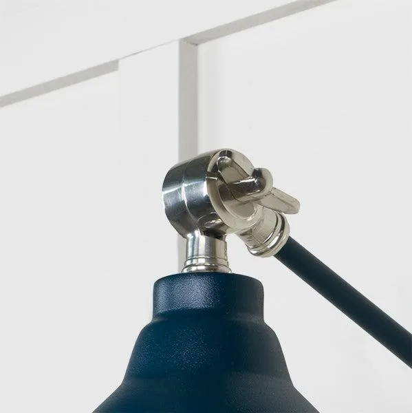 Smooth Nickel Brindley Wall Light in Dusk | From The Anvil