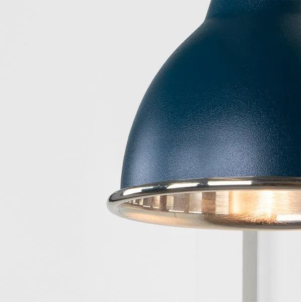 Smooth Nickel Brindley Wall Light in Dusk | From The Anvil