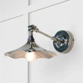 Smooth Nickel Flora Wall Light | From The Anvil