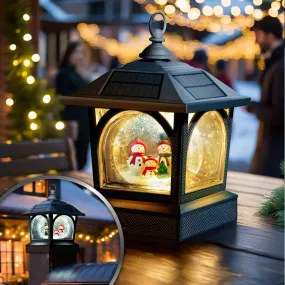 Solar Holiday Table Lantern/Post Cap