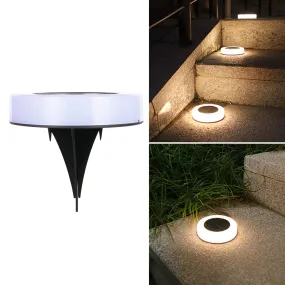 Solar Powered Ground lights, Waterproof LED Solar Lights Outdoor Solar Disk Lights Decorative