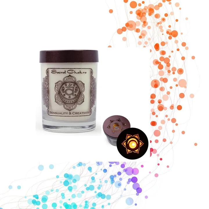 Soy Chakra Candle 10.5 oz. Scented with Essential oils