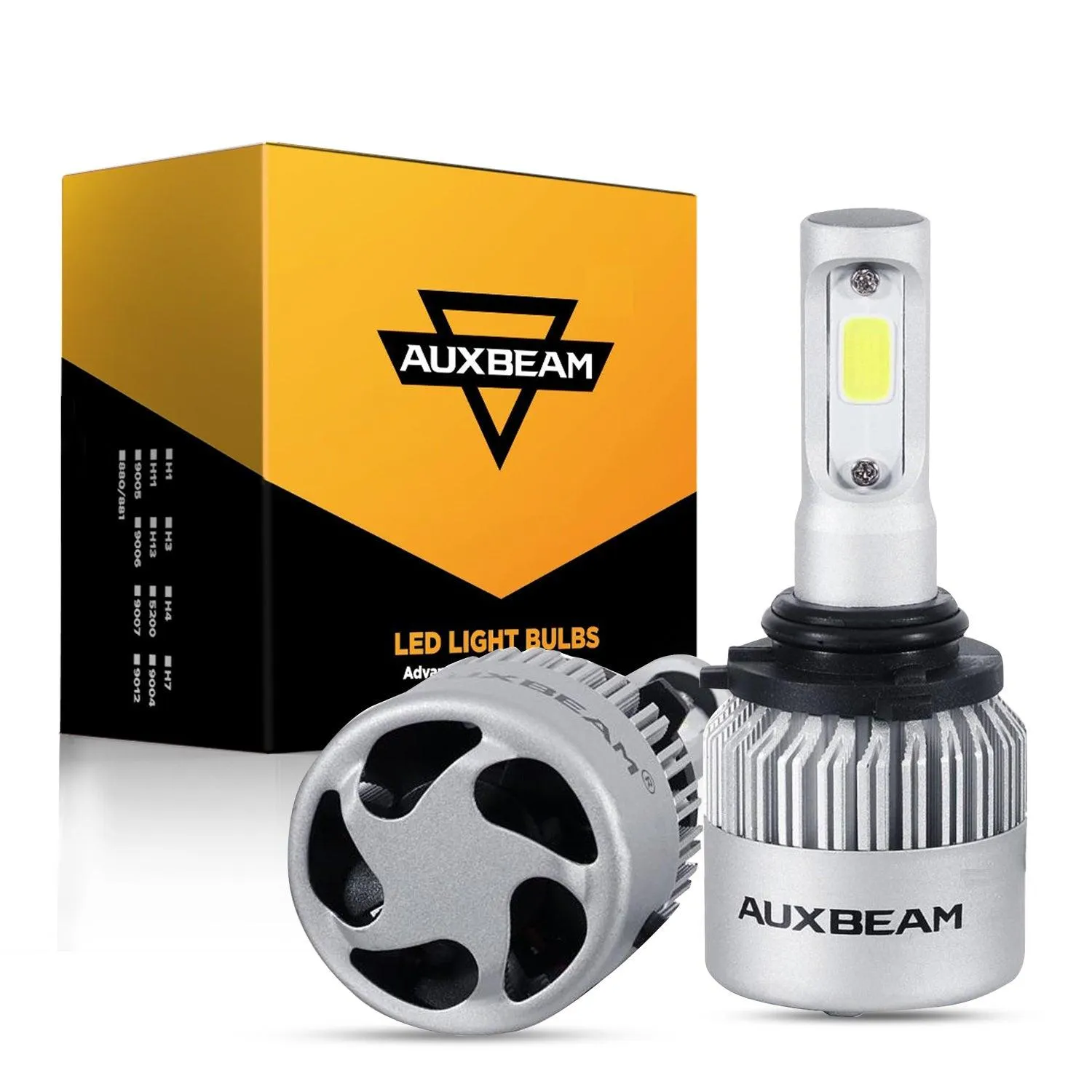 Super Brightest COB S2 Series 8000LM 72W LED Headlight Bulbs 6500K Cool White