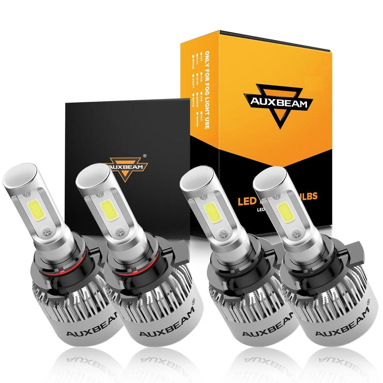 Super Brightest COB S2 Series 8000LM 72W LED Headlight Bulbs 6500K Cool White