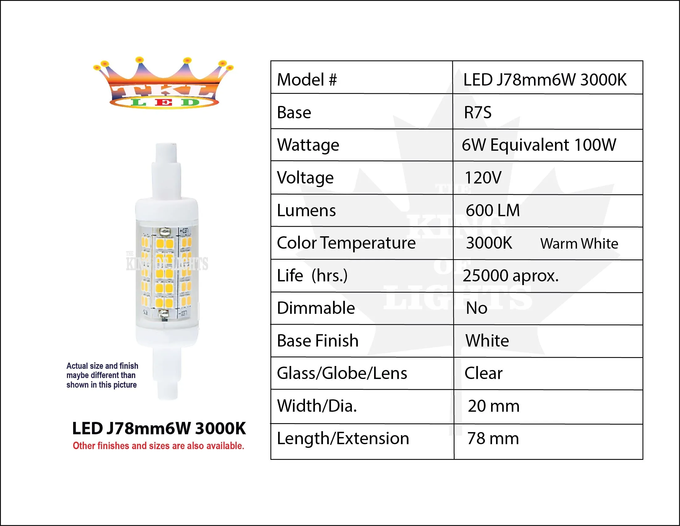 T3-LED 6W-3K