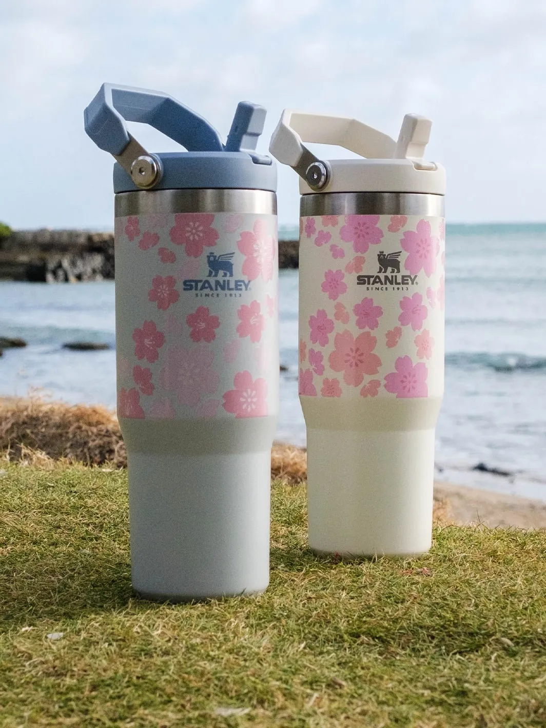 T&C Surf 30 oz Cute Sakura Stanley The IcefIow™ Flip Straw Tumbler