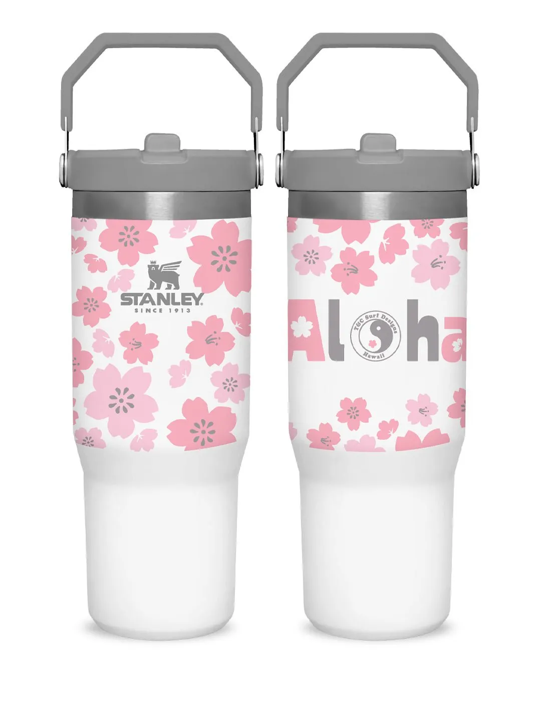 T&C Surf 30 oz Cute Sakura Stanley The IcefIow™ Flip Straw Tumbler