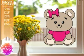 Teddy Bear Window Decals (Set of 4) - SVG Files