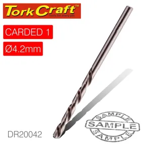 TORK CRAFT DRILL HSS 4.2MM 135DEG 1/CARD INDUSTRIAL BIT DR20042