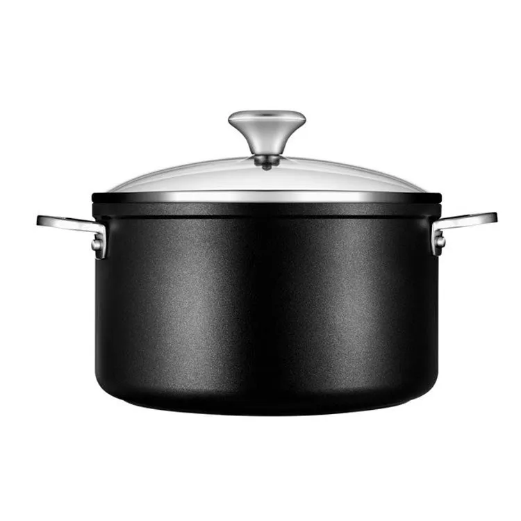 Toughened Nonstick PRO 6.3-Quart Stockpot with Glass Lid