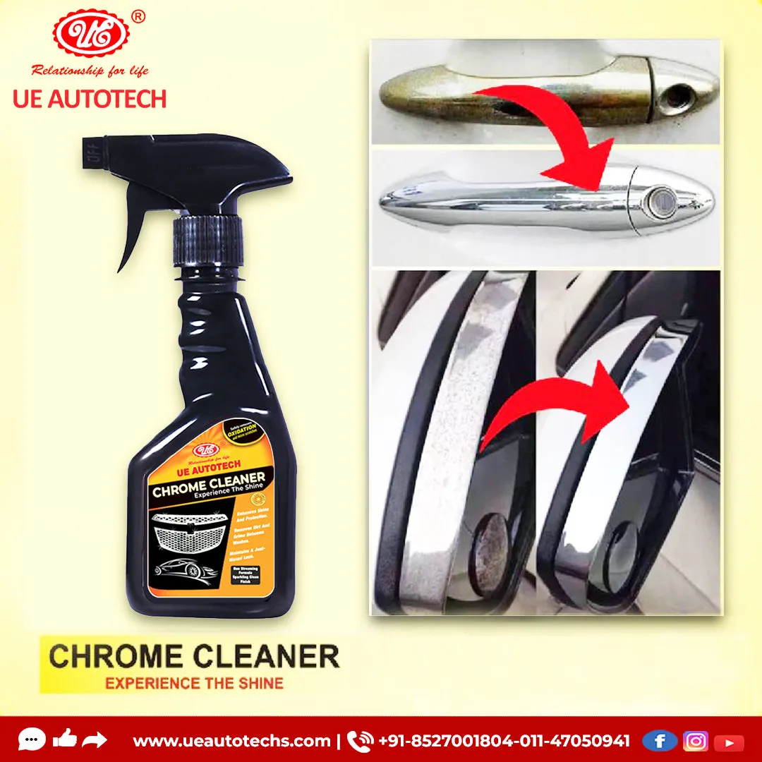 UE Autotech Chrome and Metal Cleaner for Car, Bike & Home 200ml