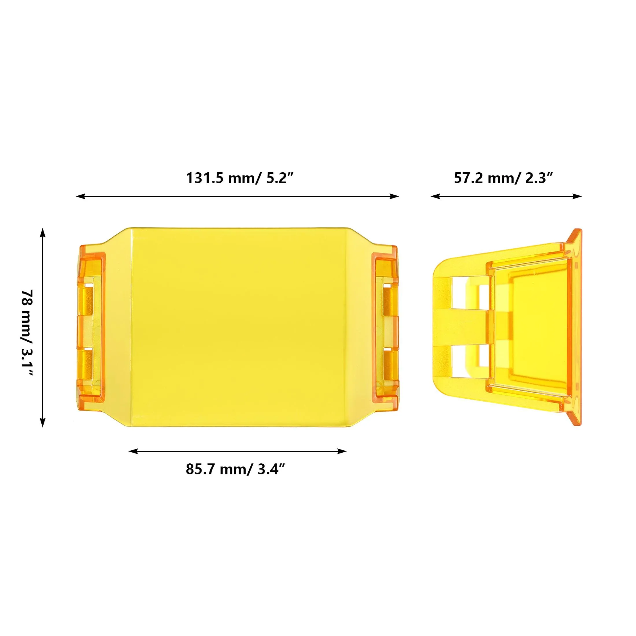 V-Max Series LED Pod Light Amber Cover Light Shield Cover