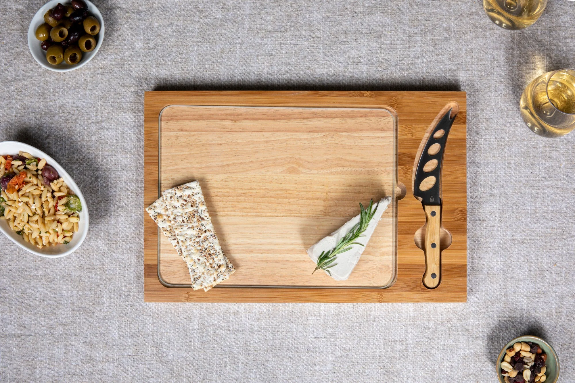 Wake Forest Demon Deacons - Icon Glass Top Cutting Board & Knife Set