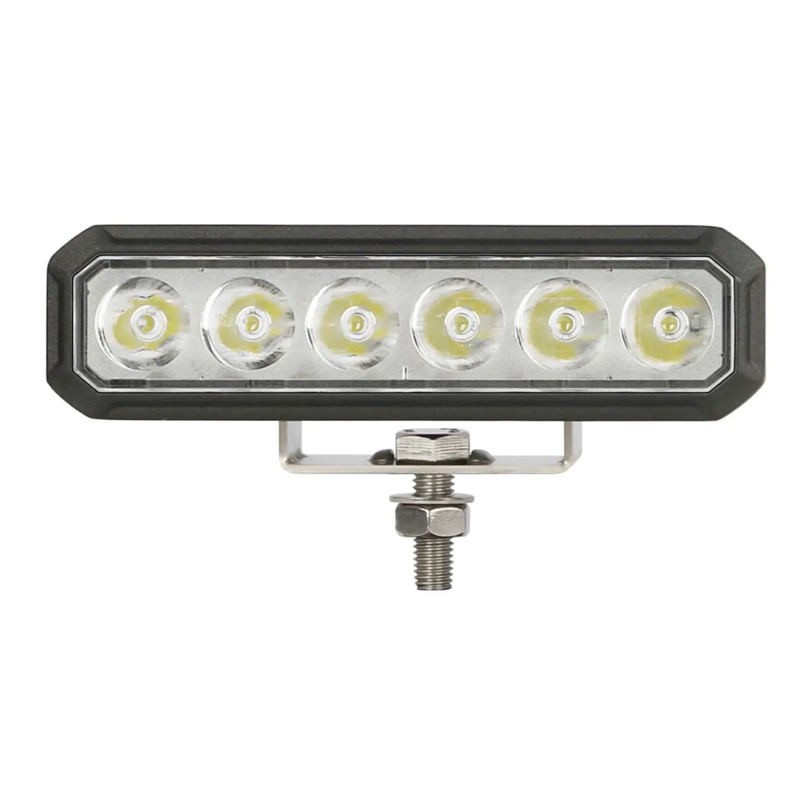 WHITES WORK LIGHT 150MM - SPOT - OSRAM LED SINGLE MOUNT