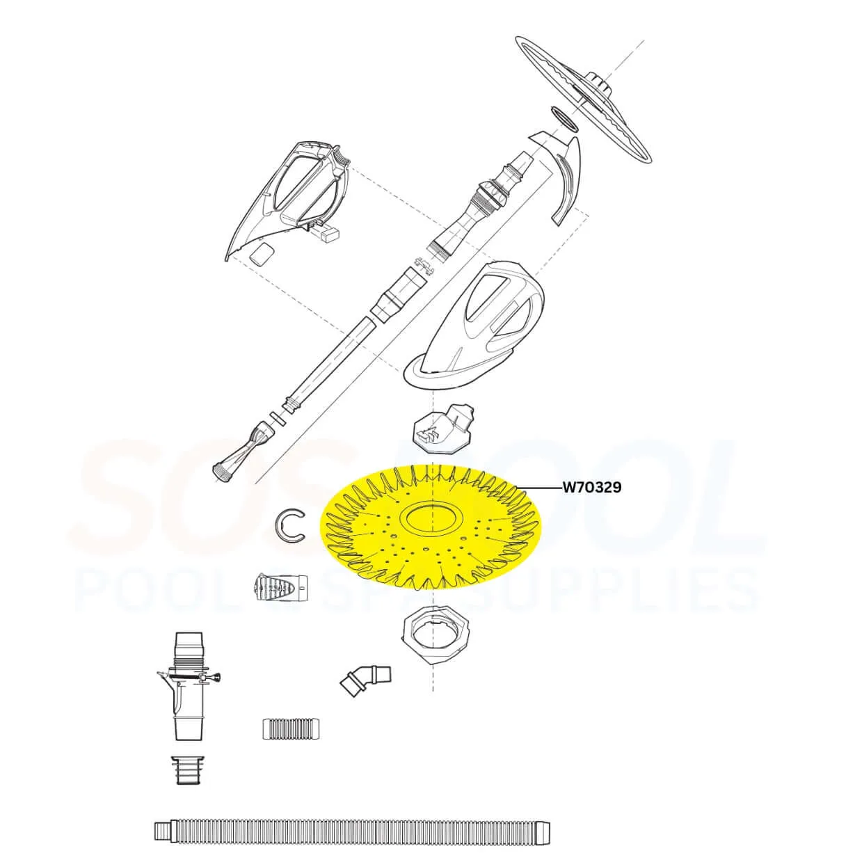 Zodiac Baracuda Finned Disc For G3 and G3 Pro Cleaners | W70329