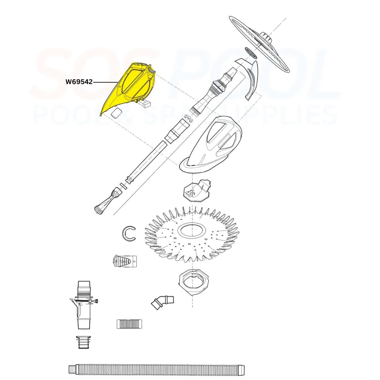 Zodiac Baracuda Right Main Body For G3 and G3 Pro Cleaners | W69542